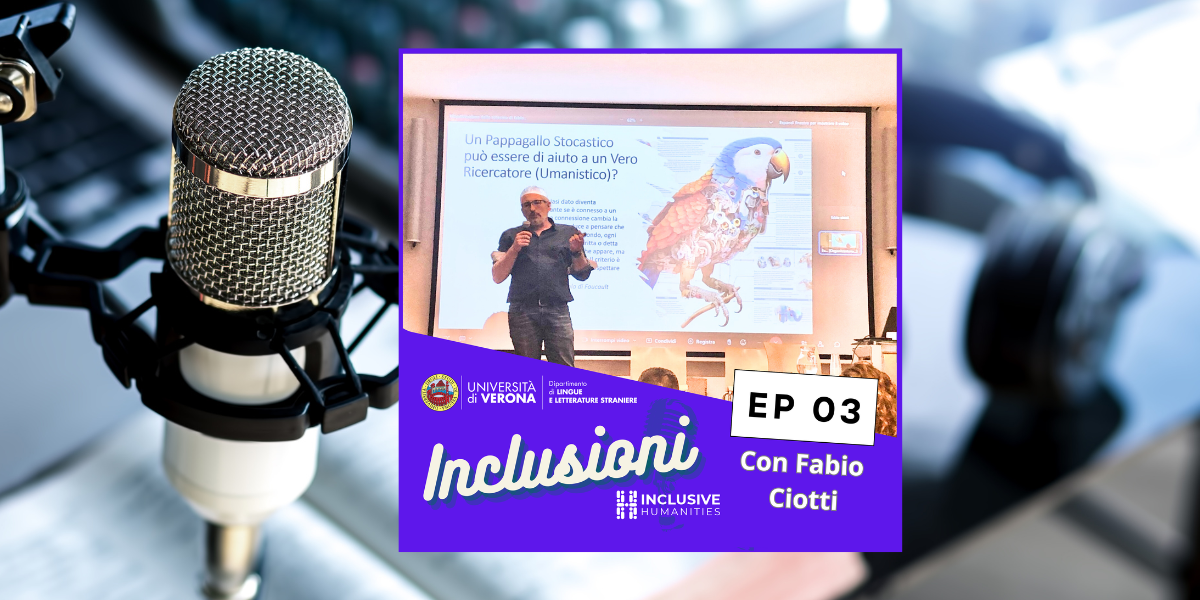 Podcast cover for the third episode of Inclusioni